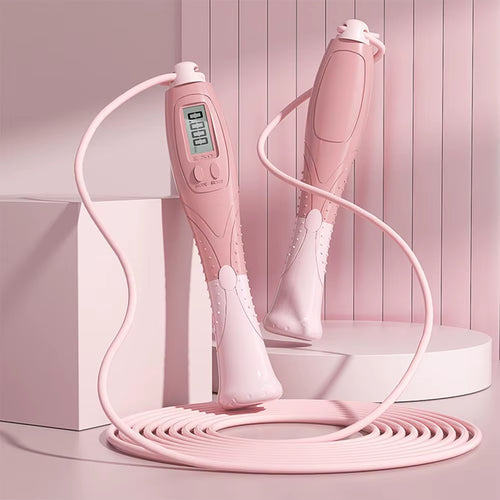 Professional Outdoor Jump Rope with Non-Slip Handles and Digital Counter - Tangle-Free Skipping Rope for Fitness Training for Men and Women